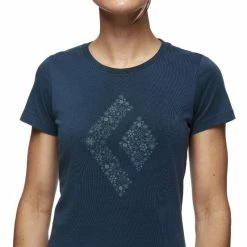Vente flash ???? Black Diamond Snow Diamond Tee - T-shirt femme ???? -Black Diamond Shop black diamond snow diamond tee t shirt femme azurite 2