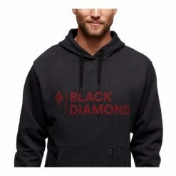 De gros ???? Black Diamond Stacked Logo Hoody - Sweat à capuche homme ???? -Black Diamond Shop black diamond stacked logo hoody sweat a capuche homme black heather 3